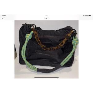 ROTUNDA Sant Hobo Drawstring Bucket Shoulder Bag EUC